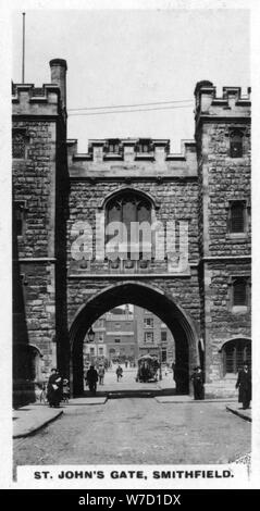 St John's Gate, Clerkenwell, London, c1920s. Artist: Unknown Stock Photo