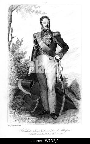 Louis Gabriel Suchet (1770-1826), duc d'Albufera da Valencia and Marshal of France, 1839.Artist: Contenau Stock Photo