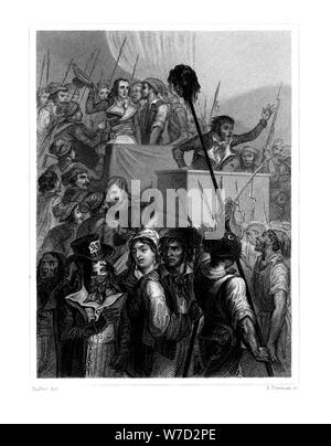 'The People at the Convention', 20 May 1795, (1845). Artist: S Freeman Stock Photo