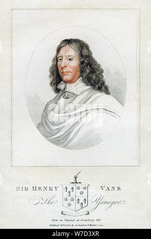 'Henry Vane the Younger', statesman and Member of Parliament, 1814. Artist: Unknown Stock Photo