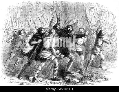 Revolt of the citizens of London against Matilda, 1141. Artist: Unknown Stock Photo