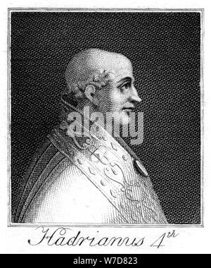 Pope Adrian IV. Artist: Unknown Stock Photo