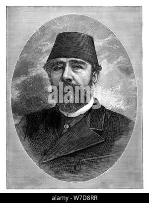 Ismail Pasha, (1830-1895). Artist: Unknown Stock Photo