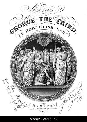 Memoirs of George III, by Robert Huish, 1821. Artist: Eldridge Stock Photo