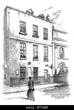 Sir Isaac Newton's House, St Martins Street, London, 1912.  Artist: Frederick Adcock Stock Photo