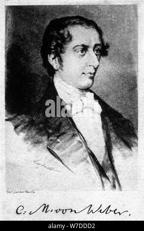 Carl Maria von Weber (1786-1826), German composer, 20th century. Artist: Unknown Stock Photo