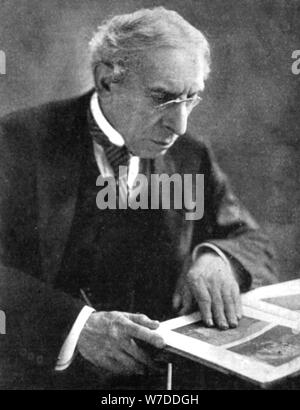 Israel Zangwill (1864-1926), English-born Zionist and writer, early 20th century. Artist: Unknown Stock Photo