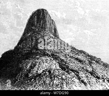 Mount Selkirk, Juan Fernandez Islands, 1895.Artist: T Taylor Stock Photo