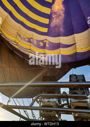 Hot Air Balloon, Drakensberg, South Africa Stock Photo