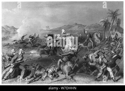 'Attack on the Sealkote mutineers by General Nicholson's Irregular cavalry', 1857, (c1860). Artist: Unknown Stock Photo