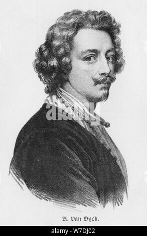 Sir Anthony van Dyck (1599-1641), Flemish painter, early 20th century. Artist: Unknown Stock Photo