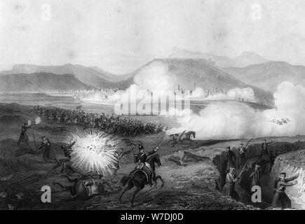 Repulse of the Russians, Battle of Kars, Turkey, Crimean War, 29 September 1855, (1857). Artist: G Greatbach Stock Photo