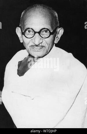 Mahatma Gandhi, political and spiritual leader of India, c1940s. Artist: Unknown Stock Photo
