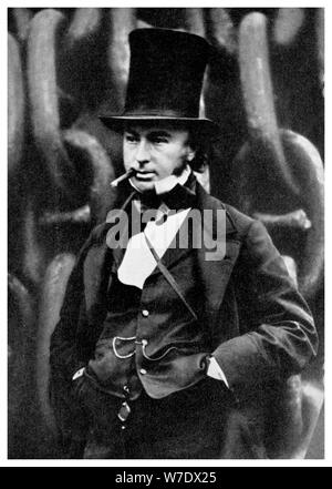 Isambard Kingdom Brunel, British engineer, 1857 (1956).Artist: Robert Howlett Stock Photo