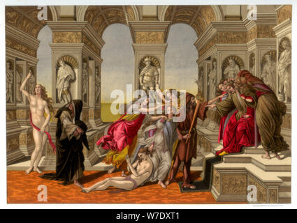 'The Calumny of Apelles', 1494-1495 (1870). Artist: Franz Kellerhoven Stock Photo