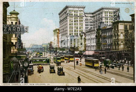 Canal Street, New Orleans, USA, c1912. Artist: Unknown Stock Photo