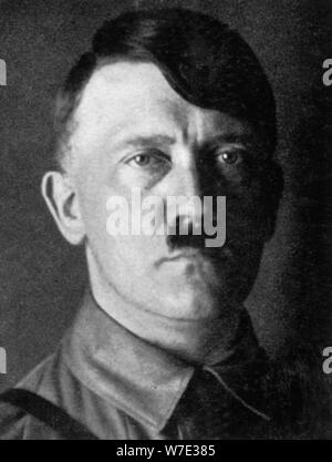 Adolf Hitler, Austrian born dictator of Nazi Germany, 1929. Artist: Unknown Stock Photo