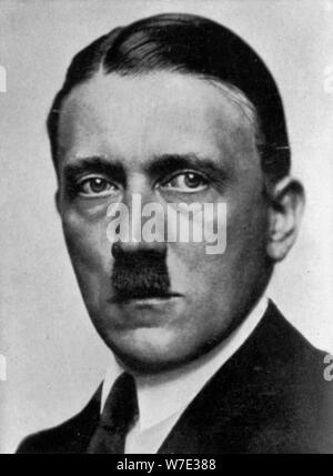 Adolf Hitler, Austrian born dictator of Nazi Germany, 1924. Artist: Unknown Stock Photo