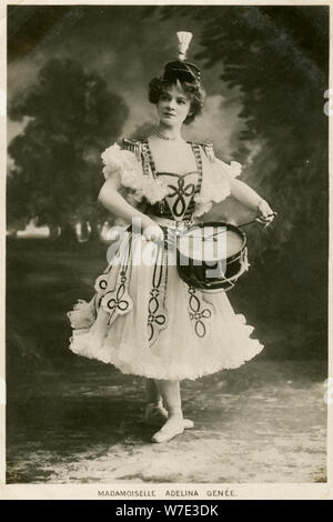 Adelina Genee, Danish-born British ballet dancer, c1906.Artist: Bassano Studio Stock Photo