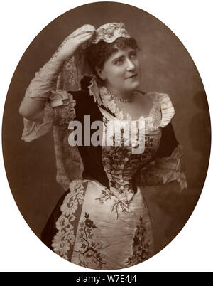 Ada Cavendish, British actress, 1882. Artist: Unknown Stock Photo