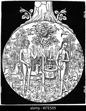 Adam and Eve, 1505 (1964). Artist: Anon Stock Photo