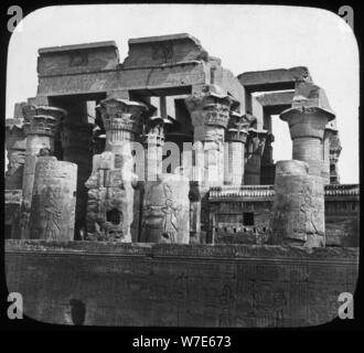 Temple of Kom Ombo, Egypt, c1890. Artist: Newton & Co Stock Photo