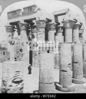 Temple of Kom Ombo, Egypt, c1899. Artist: The Fine Art Photographers Co Stock Photo