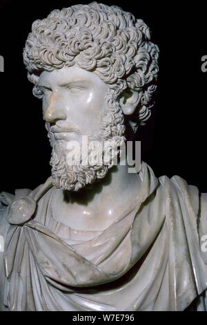 Bust of Lucius Verus, 2nd century. Artist: Unknown Stock Photo