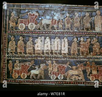 Standard of Ur (2600 BC), Mesopotamia, British Museum, London. England ...