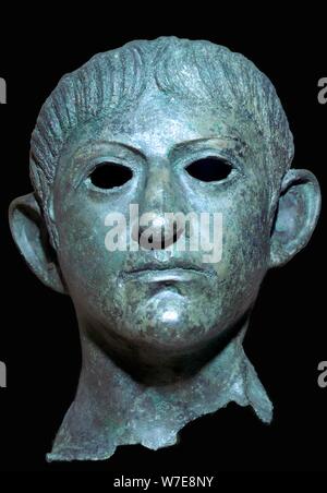 Head of the Emperor Claudius, Roman Britain, 1st century AD. Artist: Unknown Stock Photo