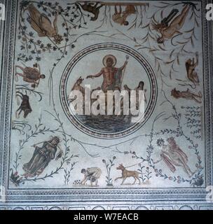 Roman mosaic showing the triumph of Neptune, 1st century. Artist: Unknown