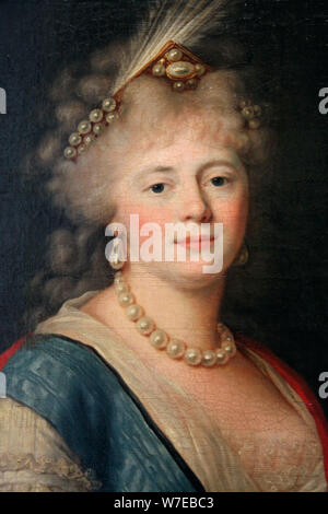 'Portrait of Empress Maria Feodorovna', late 18th century. Artist: Unknown Stock Photo