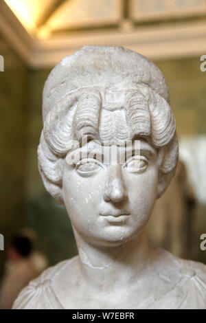 Portrait bust of Lucilla, wife of the Roman Emperor Lucius Verus, c160-c170. Artist: Unknown Stock Photo