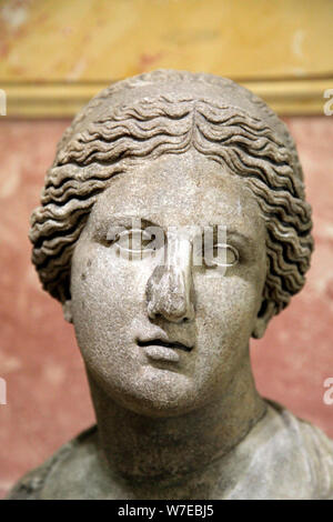 Head of Aphrodite, Goddess of Beauty and Love, 2nd century. Artist: Unknown Stock Photo