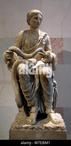 Statue of Hygieia, Goddess of Health. Artist: Unknown Stock Photo