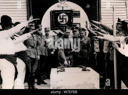 Nazi Deputy Führer Rudolf Hess, Weimar, Germany, May 1937. Artist: Unknown Stock Photo