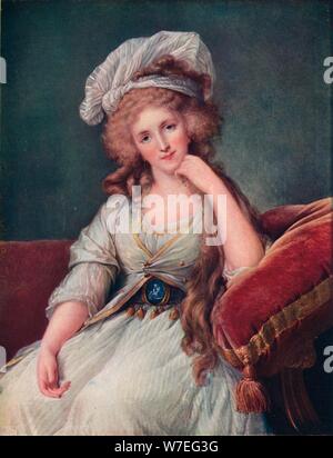 Louise Marie Adelaide de Bourbon-Penthievre, Duchess of Orleans, (1753–1821). French aristocrat. Artist: Unknown. Stock Photo