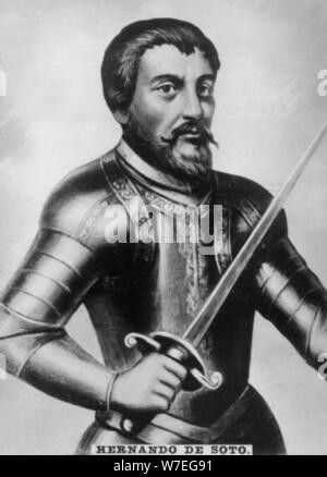 Hernando de Soto, (1496-1542), 1920s. Artist: Unknown Stock Photo