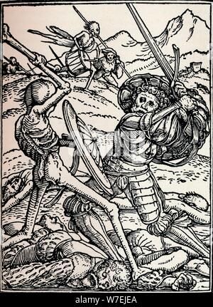 The Knight and Death, 1538, (1917). Artist: Hans Holbein the Younger Stock Photo