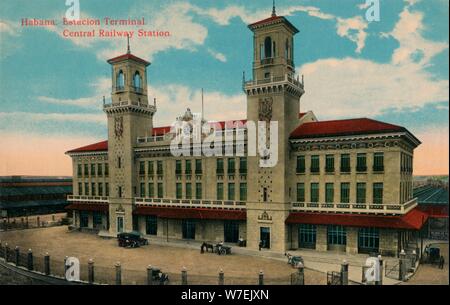 Havana Central Railway Station, Cuba, c1912. Artist: Unknown Stock Photo