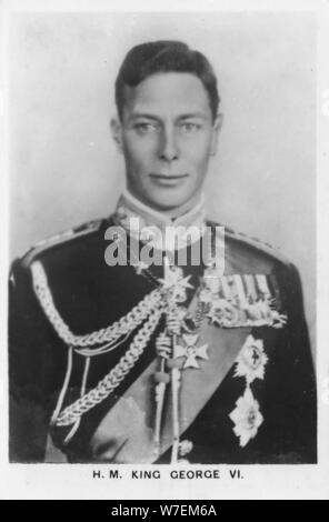 'HM King George VI' (1895-1952), 1937. Artist: Unknown. Stock Photo