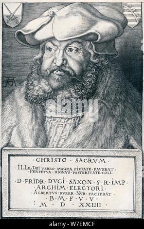 'Frederick the Wise, Elector of Saxony', 1524 (1906).  Artist: Albrecht Durer. Stock Photo