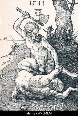 'Cain slaying Abel', 1511 (1906). Artist: Albrecht Durer. Stock Photo