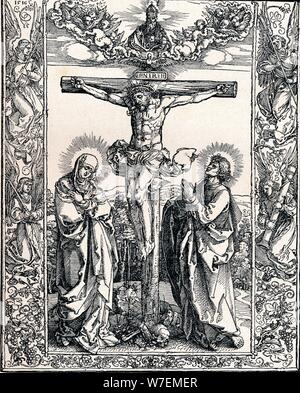 Albrecht Dürer Christ on the cross with Maria and Johannes (devotional ...