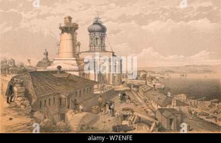 'The Admiralty, Sebastopol', 1856. Artist: William Simpson. Stock Photo