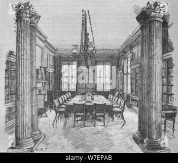The Cabinet Room, 10 Downing Street, Westminster, London, 1906. Artist: HET. Stock Photo