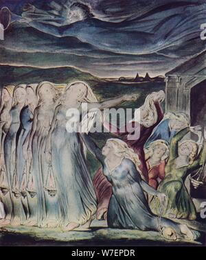 'The Parable of the Wise and Foolish Virgins', c1800. Artist: William Blake. Stock Photo