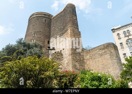 Maiden Tower in Baku, Azerbaijan. Stock Photo