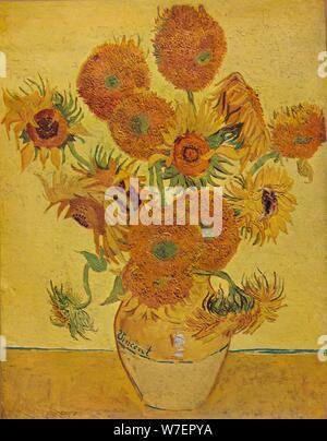 'Sunflowers', 1888 (1935). Artist: Vincent van Gogh. Stock Photo