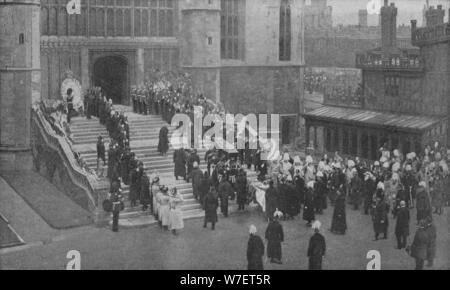 The funeral of Queen Victoria, 1901 (1909).  Artist: Unknown. Stock Photo
